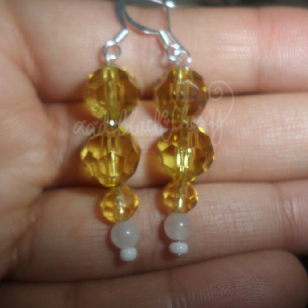 OOAK Lemon Bar Earrings